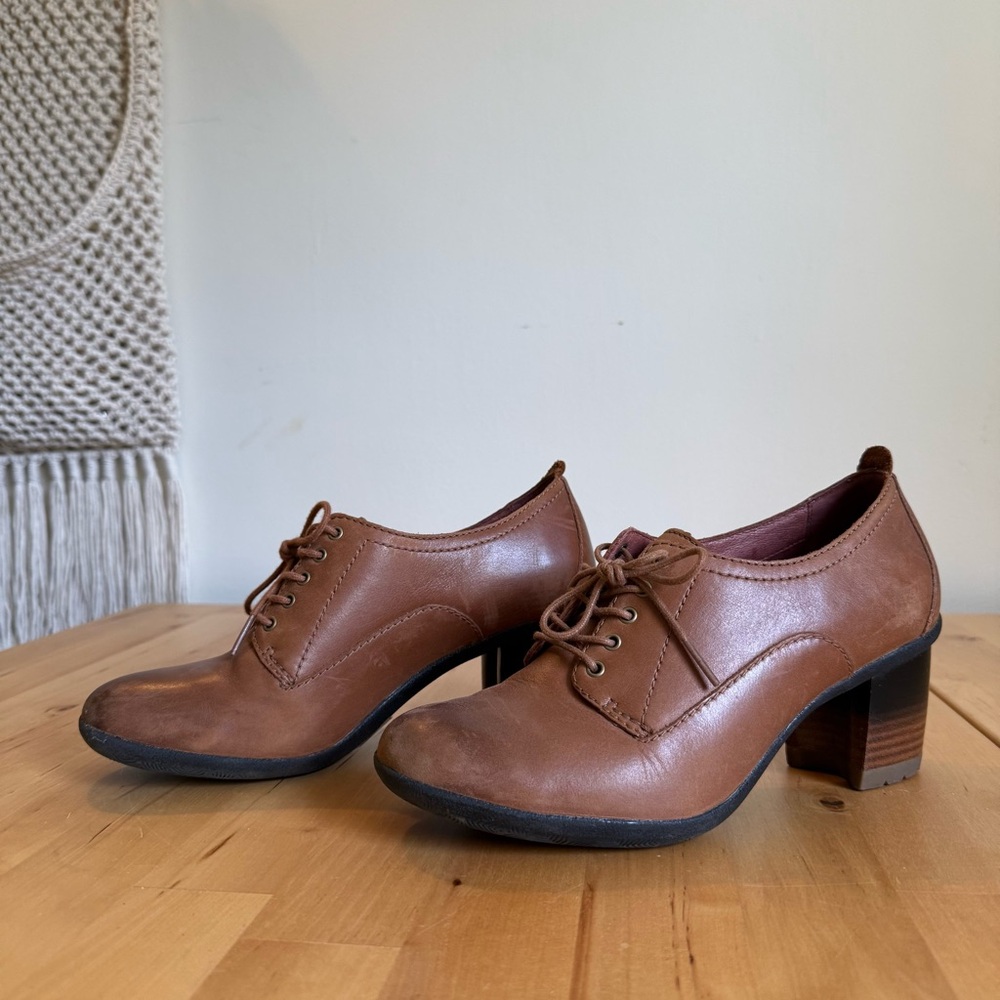 Dansko Tan Leather Heeled Shoes